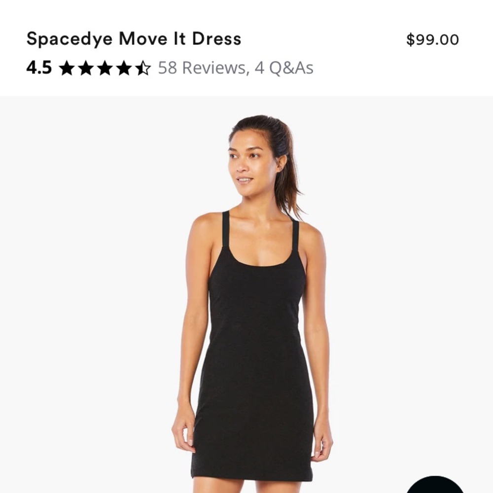 Beyond yoga space dye move it dress in black- so cute and soft, worn once